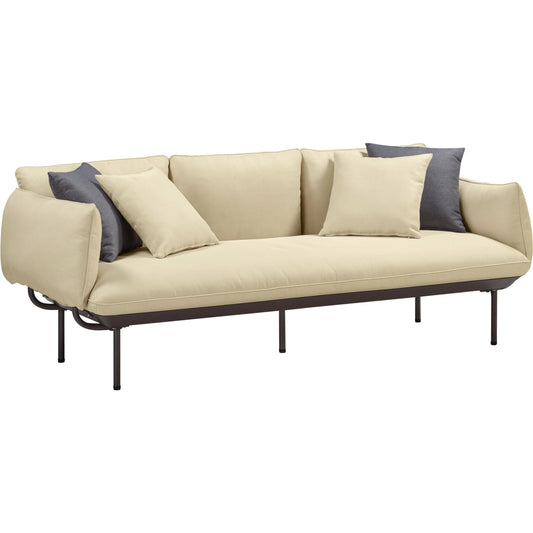 Katti Outdoor Sofa by TOV Furniture. Made from aluminum, olefin fabric, polyester in a modern style.