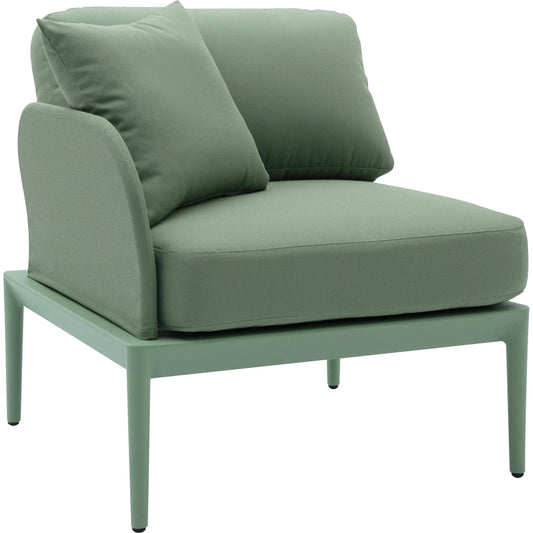 Kapri Modular Outdoor LAF Corner Seat by TOV Furniture. Made from aluminum, polyester in a transitional style.