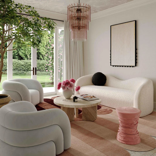 Bounce Ruched Velvet Adjustable Ottoman by TOV Furniture. Made from plywood, velvet, wood in a eclectic & global style.