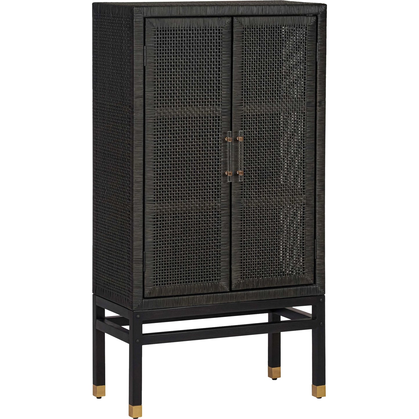 007 SI-2107254 | Additional Silo | Amara Woven Rattan Cabinet by TOV Furniture. Made from rattan veneer, wood in a cottage & farmhouse style.