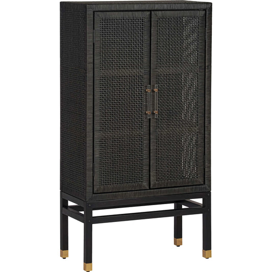 Amara Woven Rattan Cabinet by TOV Furniture. Made from rattan veneer, wood in a cottage & farmhouse style.