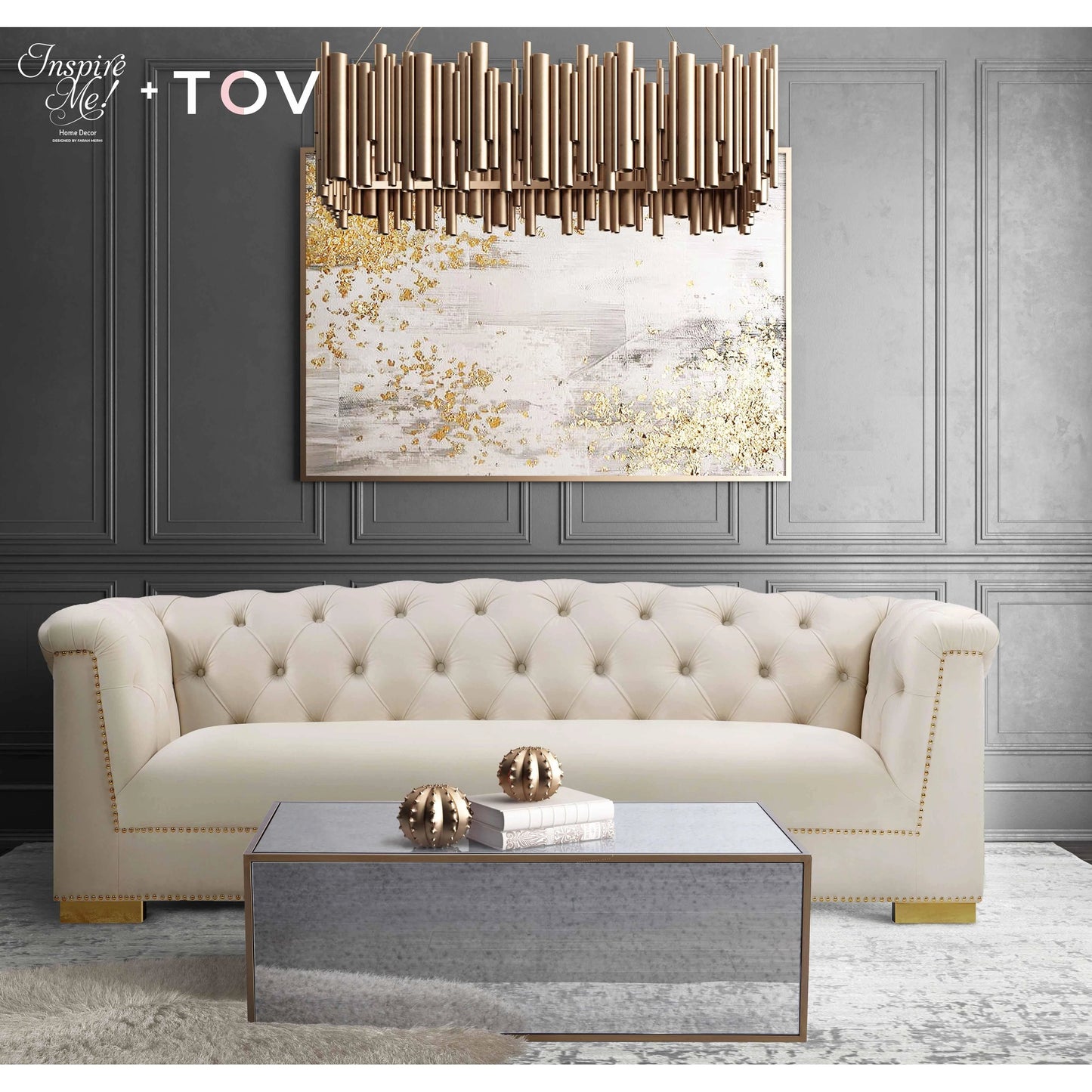 015 SR-389691 | Additional Silo | Lana Coffee Table by TOV Furniture in natural. Made from wood, steel, glass in a eclectic & global style.