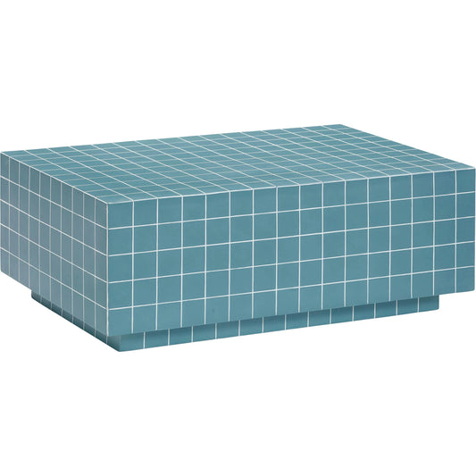 Mixie Tile Indoor / Outdoor Coffee Table by TOV Furniture. Made from concrete in a eclectic & global style.