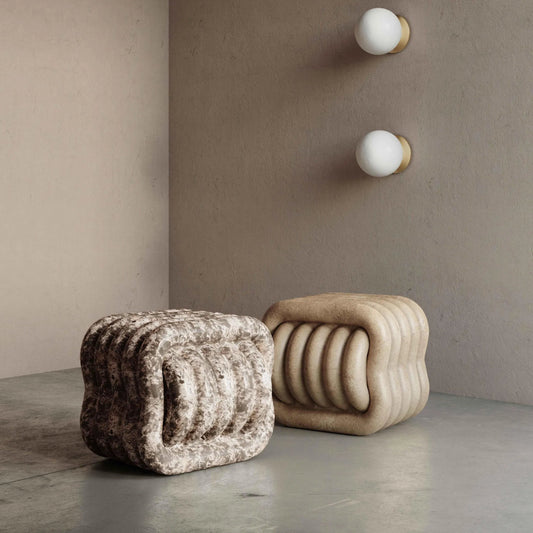 Love Knot Accent Stool by TOV Furniture. Made from concrete in a eclectic & global style.