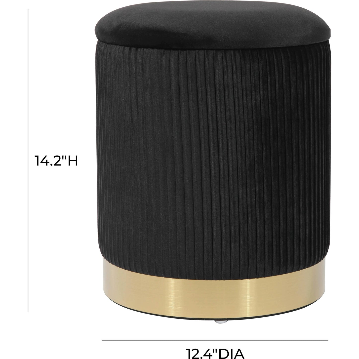 019 SR-894040 | Additional Silo | Zoe Velvet Storage Ottoman by TOV Furniture. Made from velvet in a transitional style.