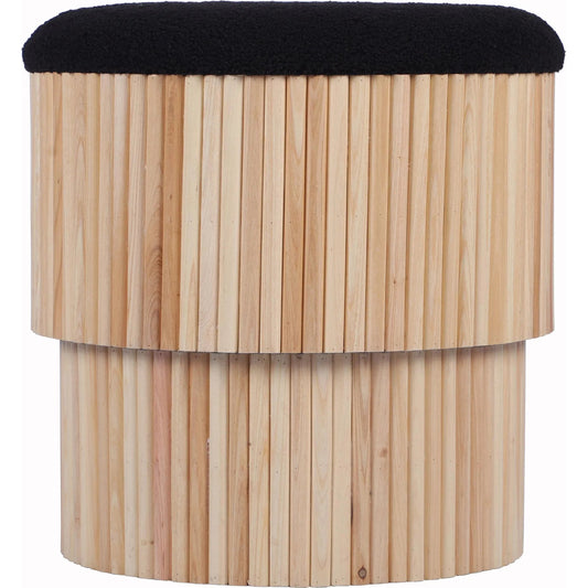 Sagano Tiered Storage Ottoman by TOV Furniture. Made from mdf, polyester in a cottage & farmhouse style.