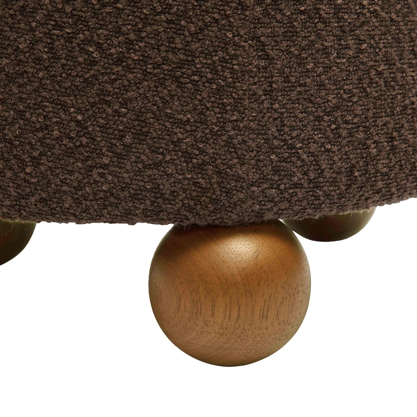 006 SI-2248286 | Unknown | Jaine Boucle Stool by TOV Furniture. Made from boucle, plywood, wood in a unique style.