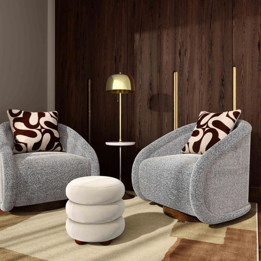 Stefanie Velvet Ottoman by TOV Furniture. Made from plywood, velvet, wood in a transitional style.