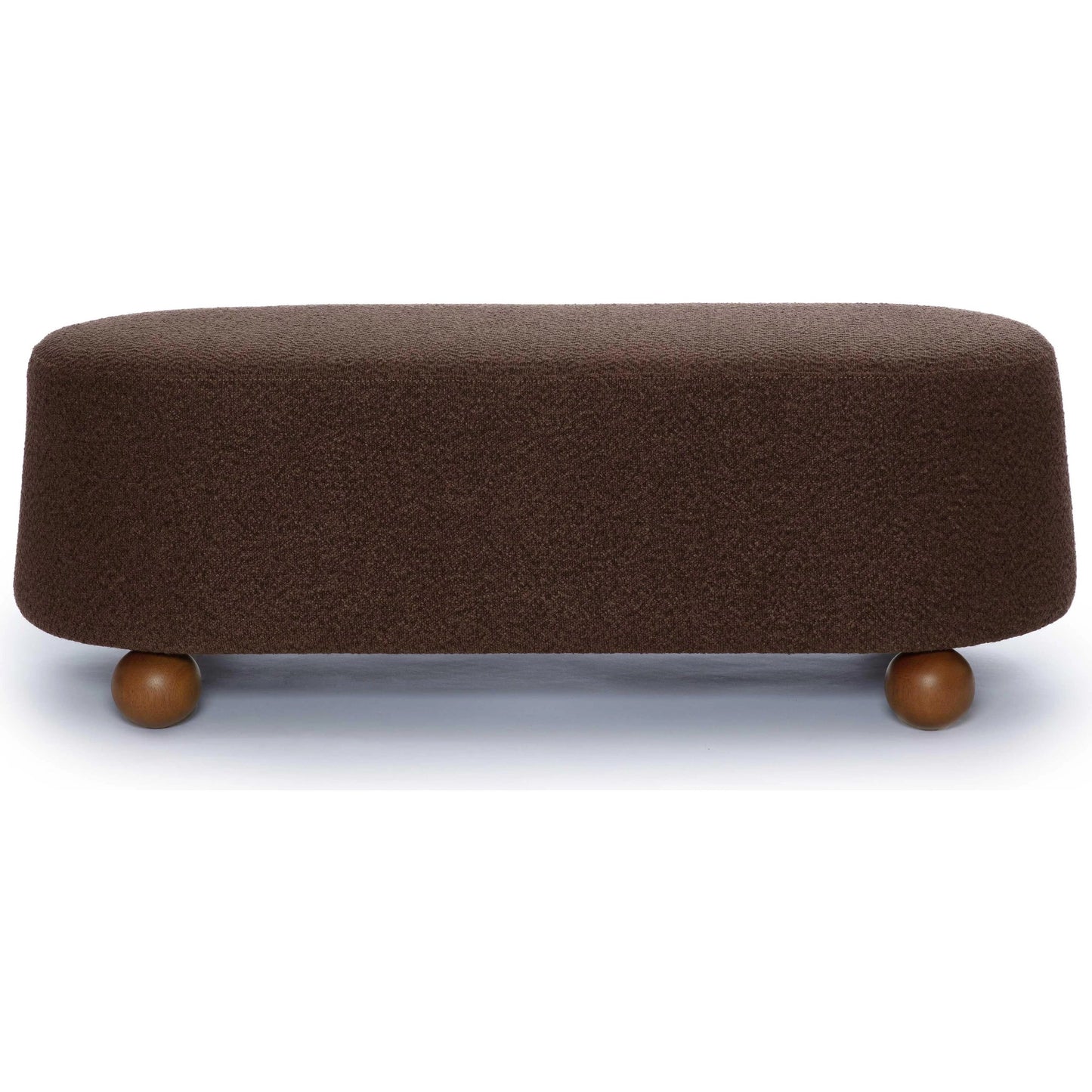 010 SI-2320923 | Additional Silo | Jaine Boucle Ottoman by TOV Furniture. Made from boucle, plywood, wood in a transitional style.