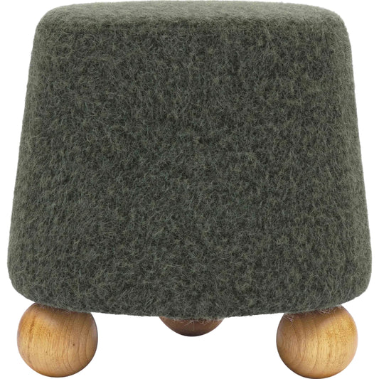 001 SI-2320927 | Primary Silo | Jaine Loose Mohair Stool by TOV Furniture. Made from faux mohair, plywood, wood in a transitional style.