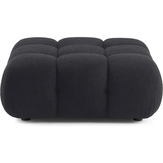 Calliope Vegan Shearling Modular Ottoman by TOV Furniture. Made from fabric, plywood, wood in a transitional style.