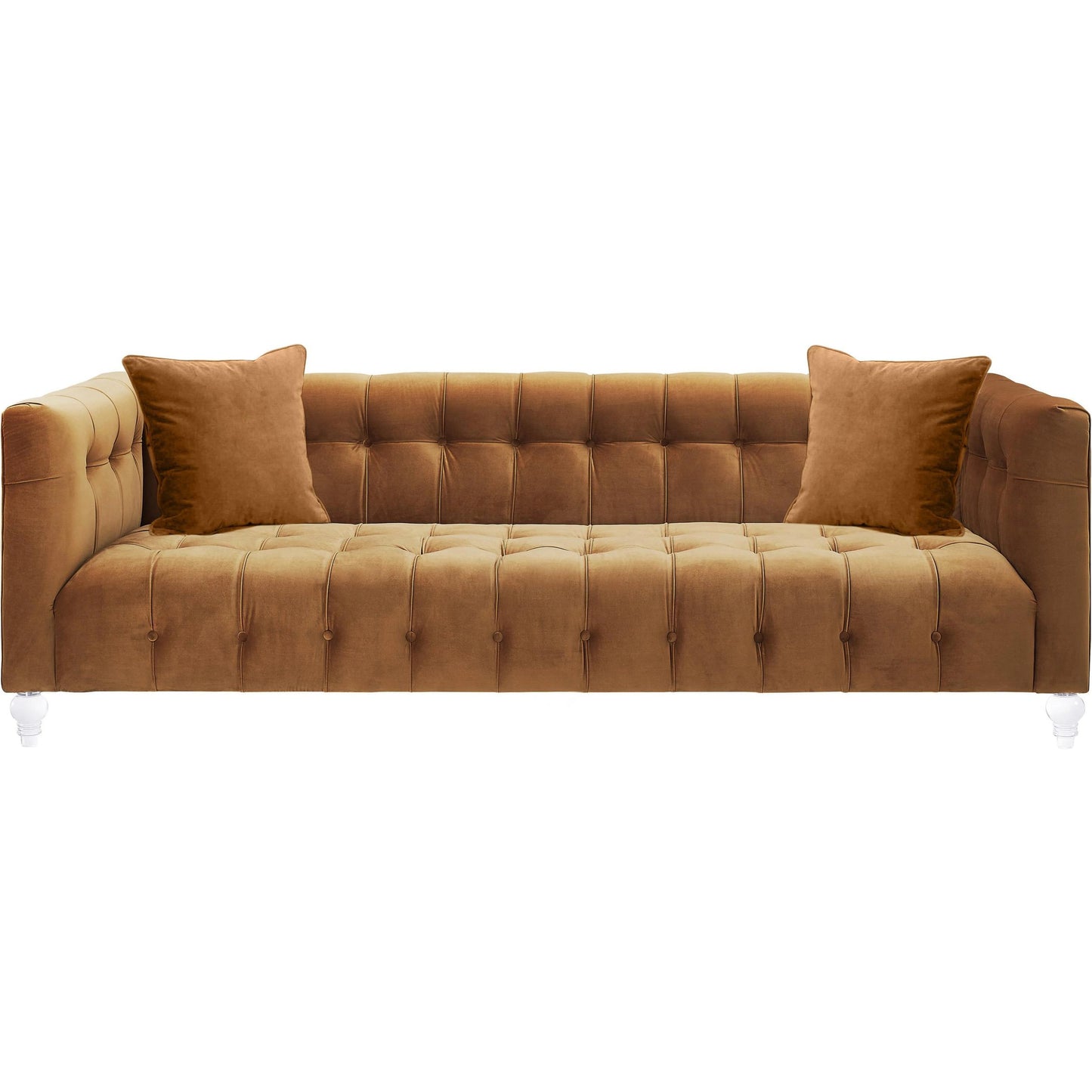 018 S-245299 | Additional Silo | Bea Sofa by TOV Furniture. Made from velvet in a modern style.