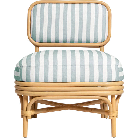 001 SI-2532639 | Primary Silo | Dorine Striped Performance Linen Accent Chair by TOV Furniture. Made from fabric, rattan in a unique style.
