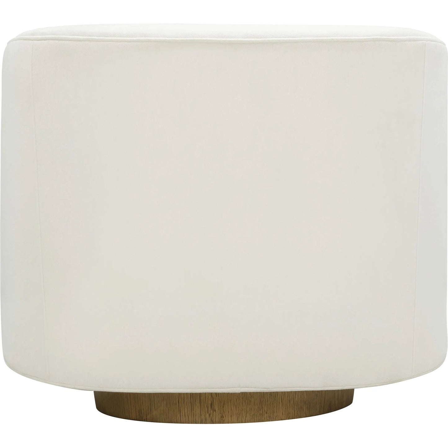 004 SI-2320980 | Additional Silo | Presley Velvet Swivel Accent Chair by TOV Furniture in cream. Made from plywood, velvet, wood in a unique style.