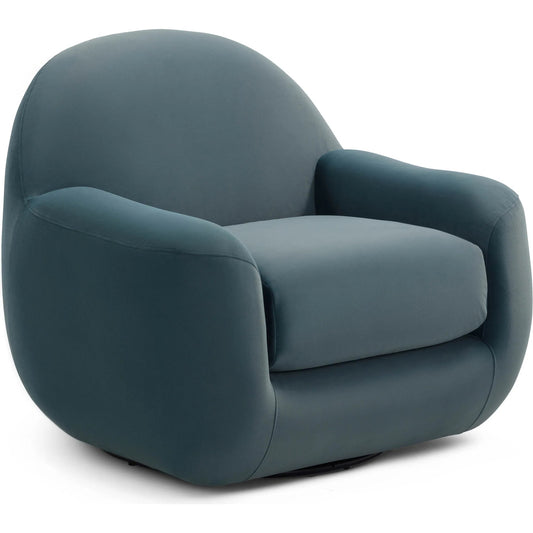 Tiago Velvet Swivel Chair by TOV Furniture. Made from plywood, velvet in a transitional style.