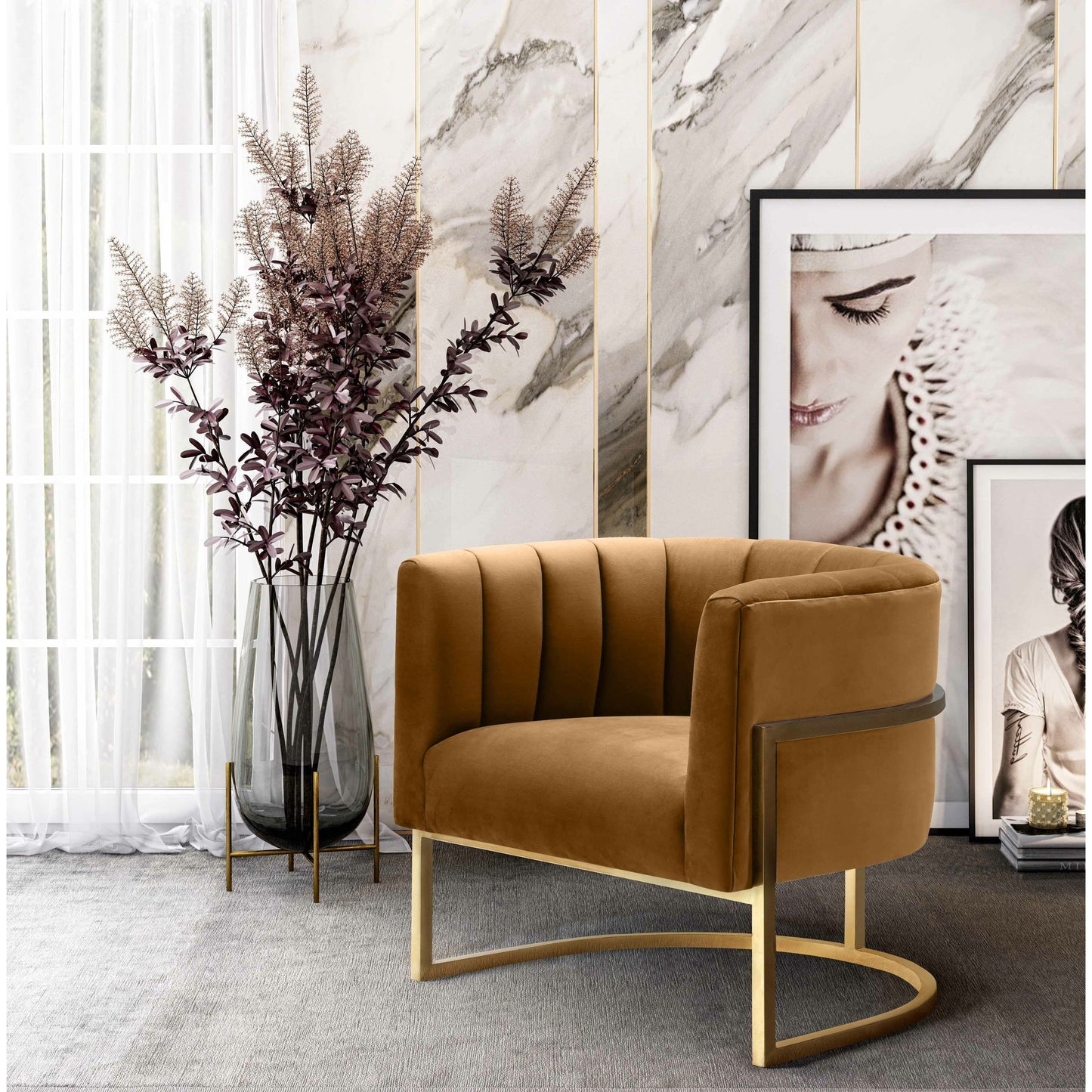 025 SI-1787213 | Lifestyle | Magnolia Chair by TOV Furniture. Made from unique in a modern style.