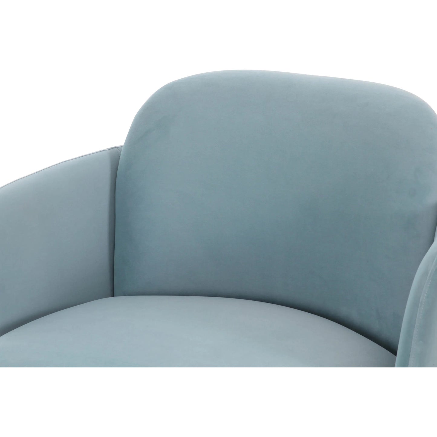 005 SI-2439987 | Closeup | Solange Velvet Swivel Chair by TOV Furniture. Made from iron, plywood, velvet in a unique style.