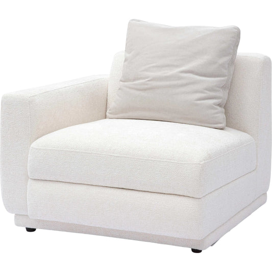 001 SI-2356337 | Primary Silo | Perry Chenille Modular LAF Corner Chair by TOV Furniture in cream. Made from chenille, plywood, wood in a transitional style.