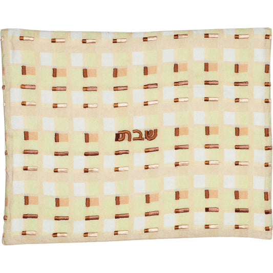 TOV Patterned Challah Cover by TOV Furniture in multi. Made from faux leather, linen in a eclectic & global style.