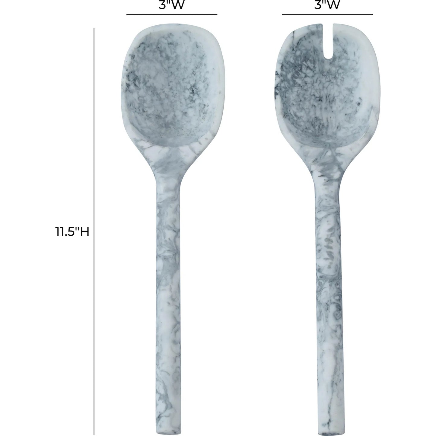 003 SI-2454340 | Additional Silo | Mera Resin Serving Spoons (Set of 2) by TOV Furniture. Made from resin in a unique style.