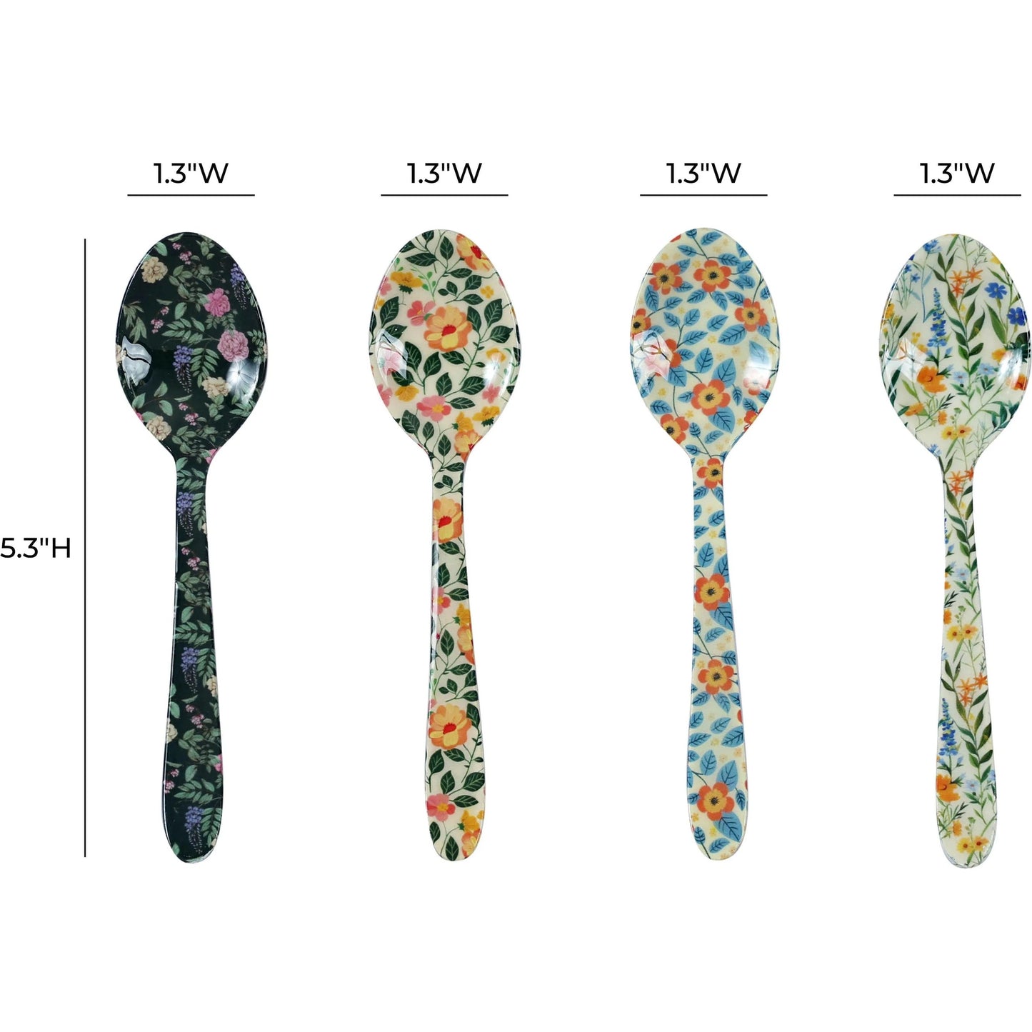 002 SI-2454361 | Additional Silo | Planted Tea Spoons (Set of 4) by TOV Furniture in multi. Made from enamel, stainless steel in a unique style.