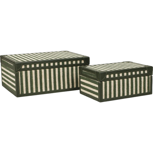 001 SI-2527421 | Primary Silo | Kora Cotton Jute Designer Jewelry Box Set by TOV Furniture. Made from fabric, mdf in a unique style.