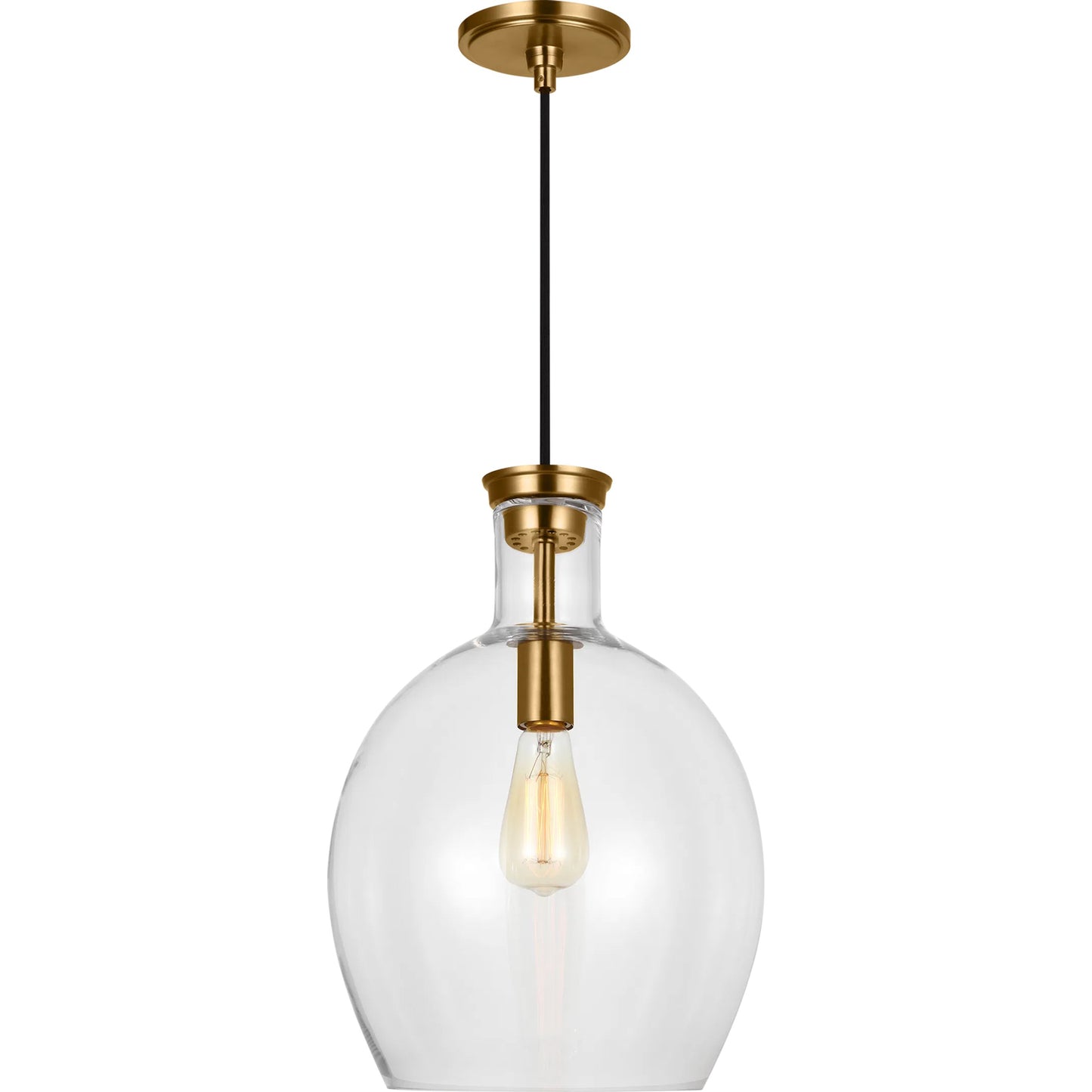 001 SI-2235786 | Primary Silo | Vaso Medium Pendant by Visual Comfort & Co. in burnished brass. Made from unique in a unique style.