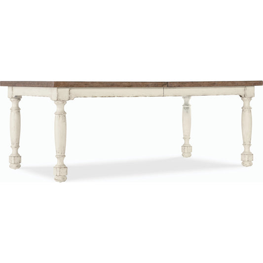 Americana Leg Dining Table by Hooker Furniture. Made from oak veneers with solid-wood edge top in a modern style.