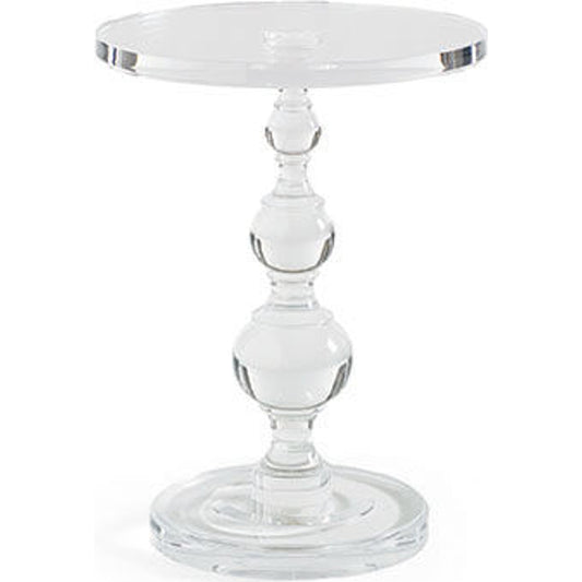 All Clear Accent Table by Caracole in natural. Made from clear acrylic in a modern style.