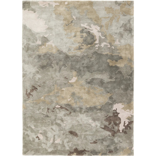Transcend TRD07 Rug by Jaipur Living in green, gray. Made from 100% viscose in a unique style.