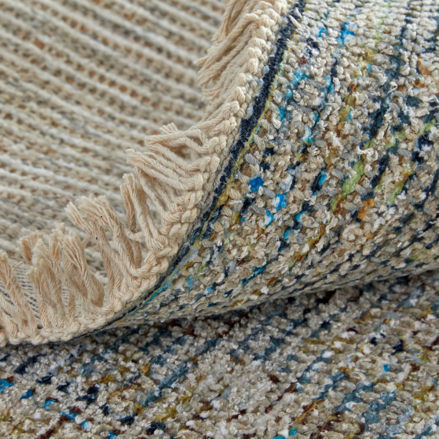 012 SI-1754240,SI-1754241,SI-1754242,SI-1754243,SI-1754244,SI-1754245 | Closeup | Caldwell Transitional Rug - 8802F by Feizy in blue, gray, tan. Made from wool, viscose in a unique style.
