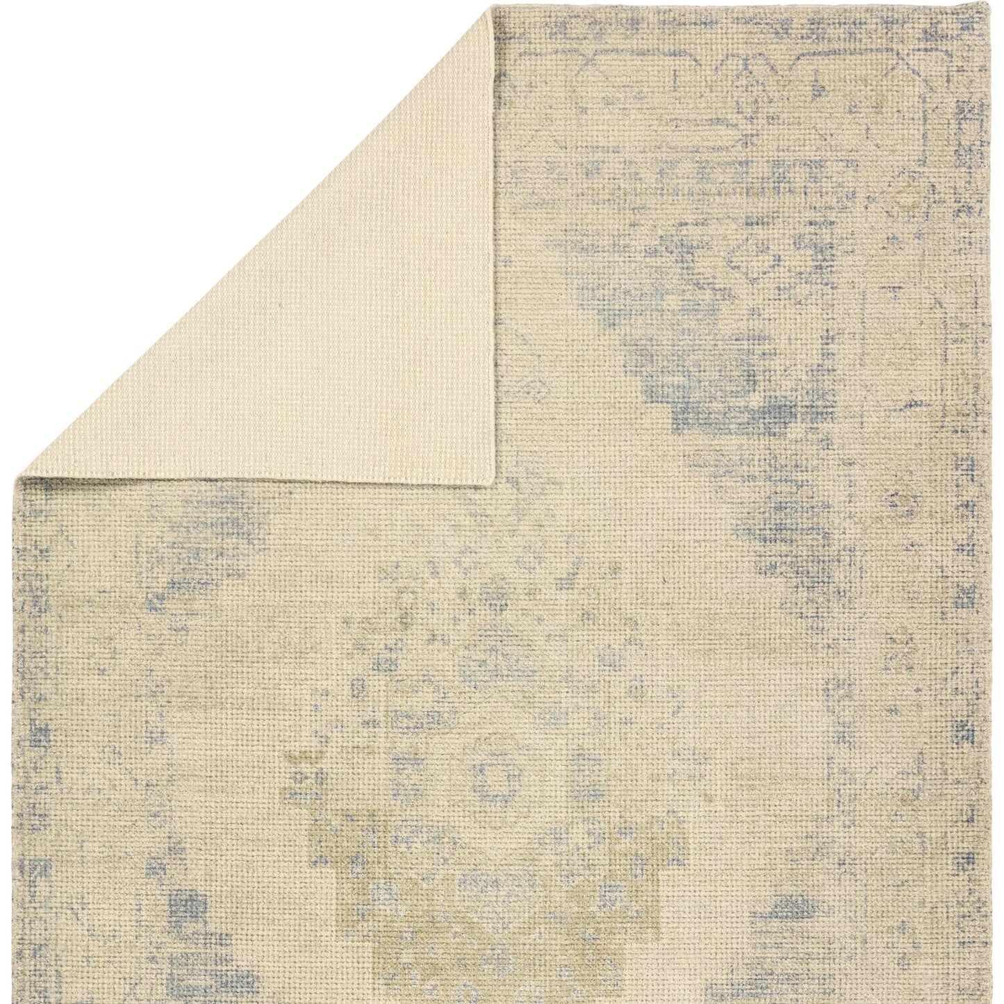 004 SI-2449314,SI-2449315,SI-2449316,SI-2449317,SI-2449318 | Closeup | Tesorino By House Sprucing TRN02 Rug by Jaipur Living in beige, blue. Made from 100% pet yarn in a unique style.