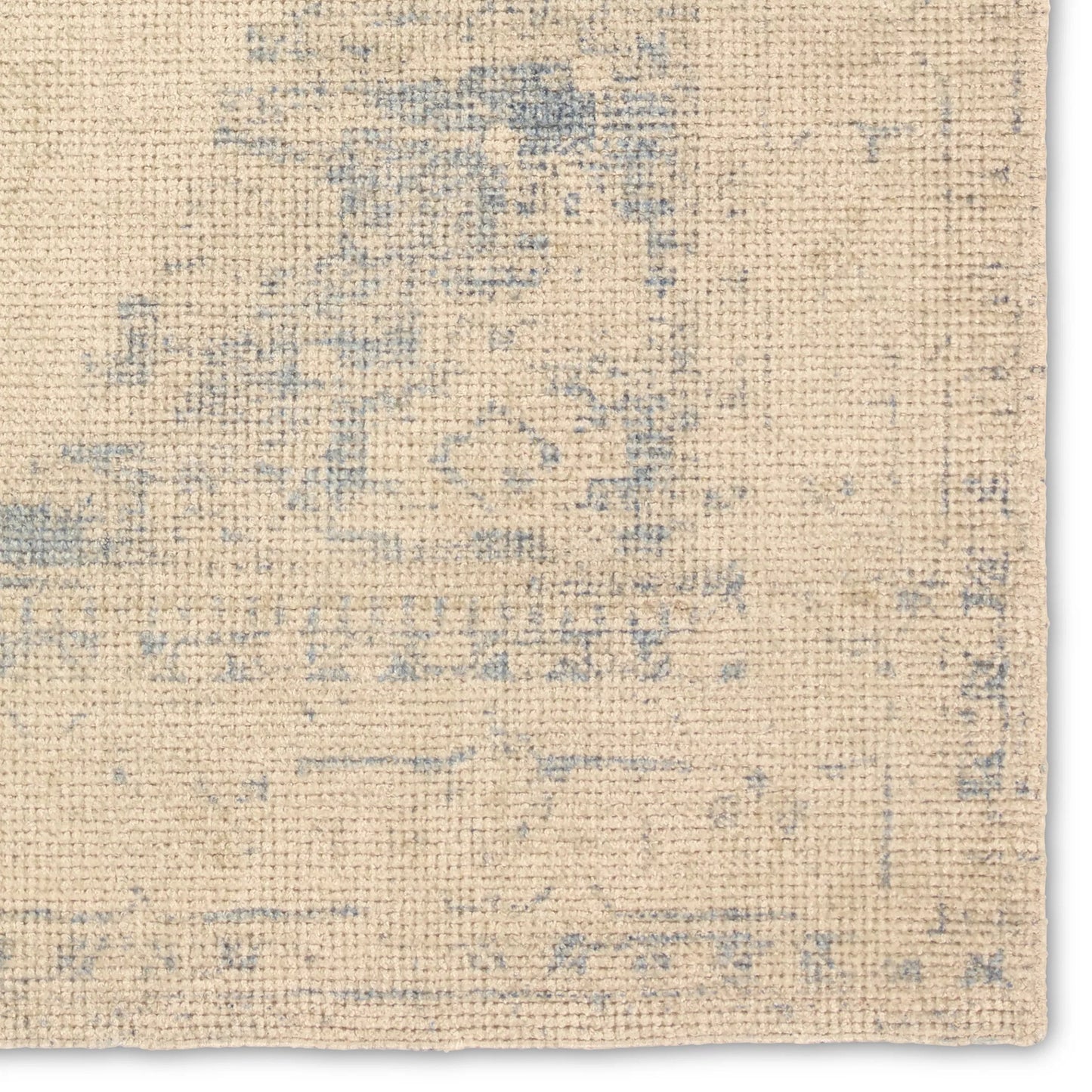 002 SI-2449314,SI-2449315,SI-2449316,SI-2449317,SI-2449318 | Closeup | Tesorino By House Sprucing TRN02 Rug by Jaipur Living in beige, blue. Made from 100% pet yarn in a unique style.