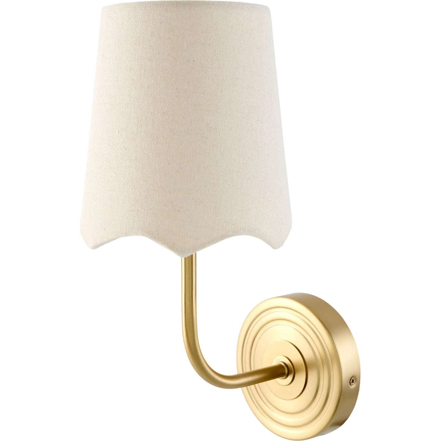 000 SI-2460299 | Primary Silo | Torvi Wall Sconce by Surya in electroplated. Made from iron, linen, polystyrene in a unique style.