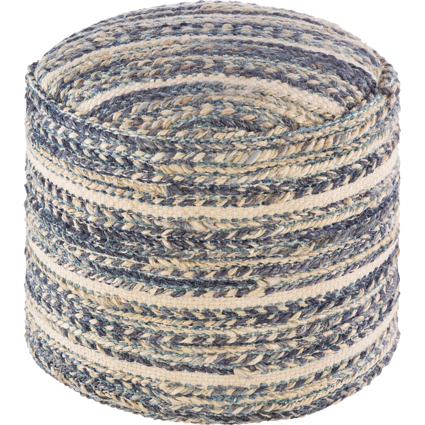 001 SI-1892165 | Primary Silo | Tresse - 12882 by Livabliss in dark blue, teal. Made from 80% jute, 20% cotton, 100% polybeads, 100% cotton in a cottage & farmhouse style.