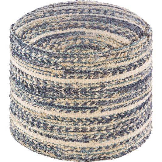 Tresse - 12882 by Livabliss in dark blue, teal. Made from 80% jute, 20% cotton, 100% polybeads, 100% cotton in a cottage & farmhouse style.