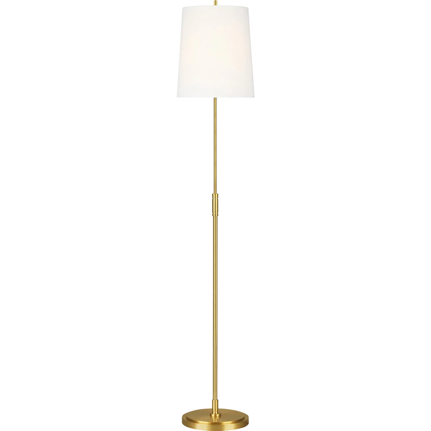 001 SI-2235810 | Primary Silo | Beckham Classic Floor Lamp by Visual Comfort & Co. in burnished brass. Made from steel in a unique style.