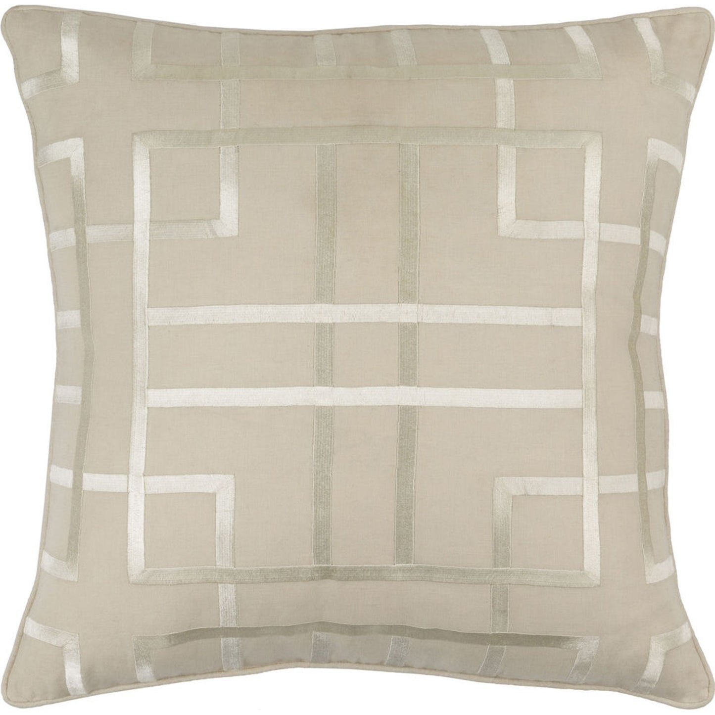 004 O-SURYA-TTE004-1818D,O-SURYA-TTE004-1818P,O-SURYA-TTE004-2222D,O-SURYA-TTE004-2222P | Additional Silo | Tate Pillow - 33895 by Surya. Made from 55% linen, 45% cotton in a modern style.