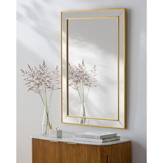 Constantine Mirror - 525202 by Livabliss in frame: gold and two-toned. Made from manufactured wood in a modern style.