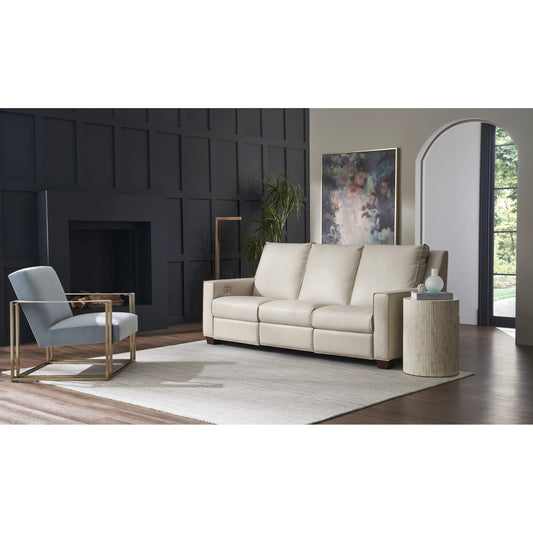 Modern Marcella Table by Universal Furniture in natural bone. Made from unique in a transitional style.