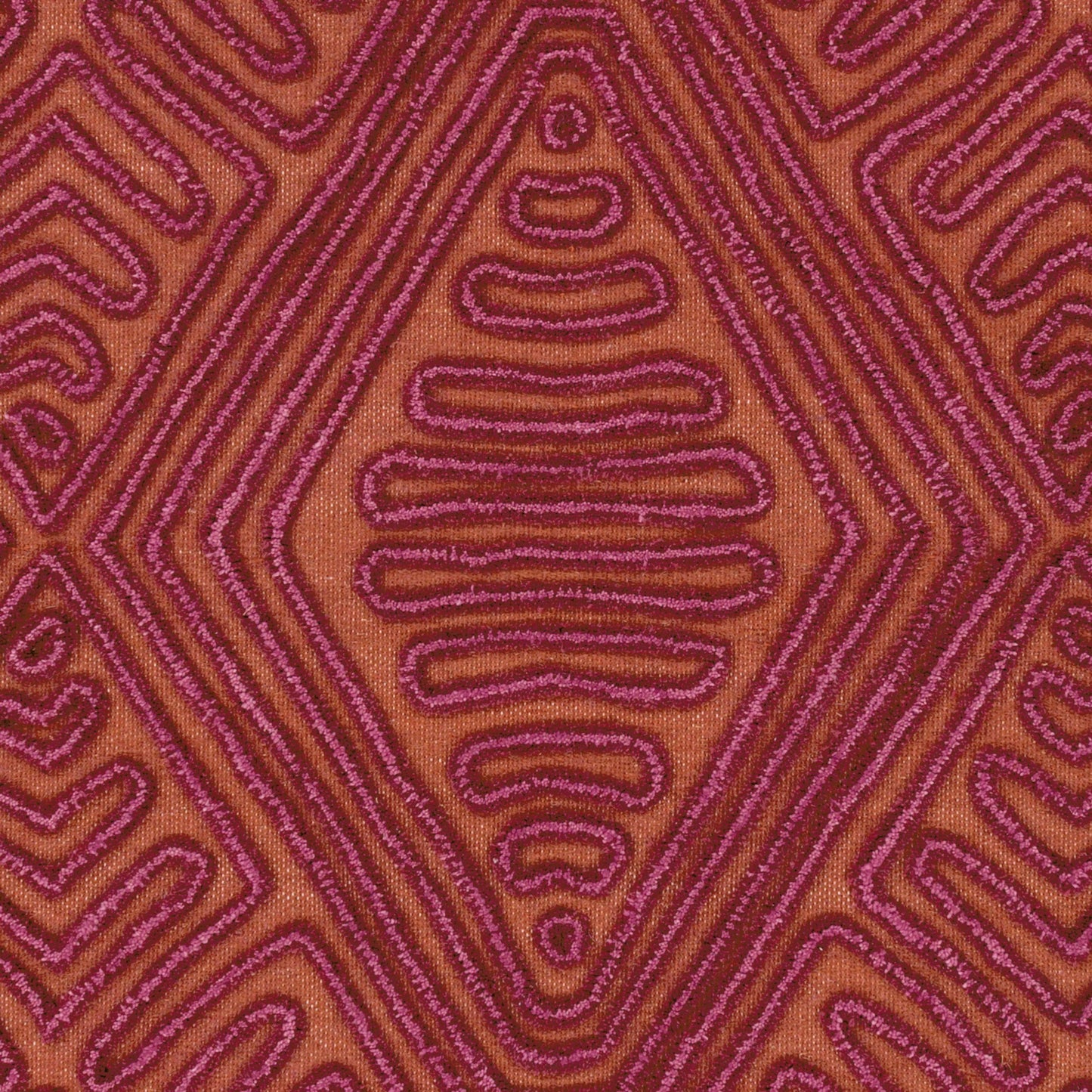 009 62153-25219,62153-25220,62153-25222 | Closeup | Tulemola TUL-4000 Indoor/Outdoor Rug by Surya in burnt orange, mauve, plum. Made from 100% wool in a unique style.