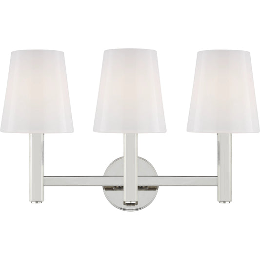 Logan 3-Light Vanity by Visual Comfort & Co.. Made from steel in a transitional style.