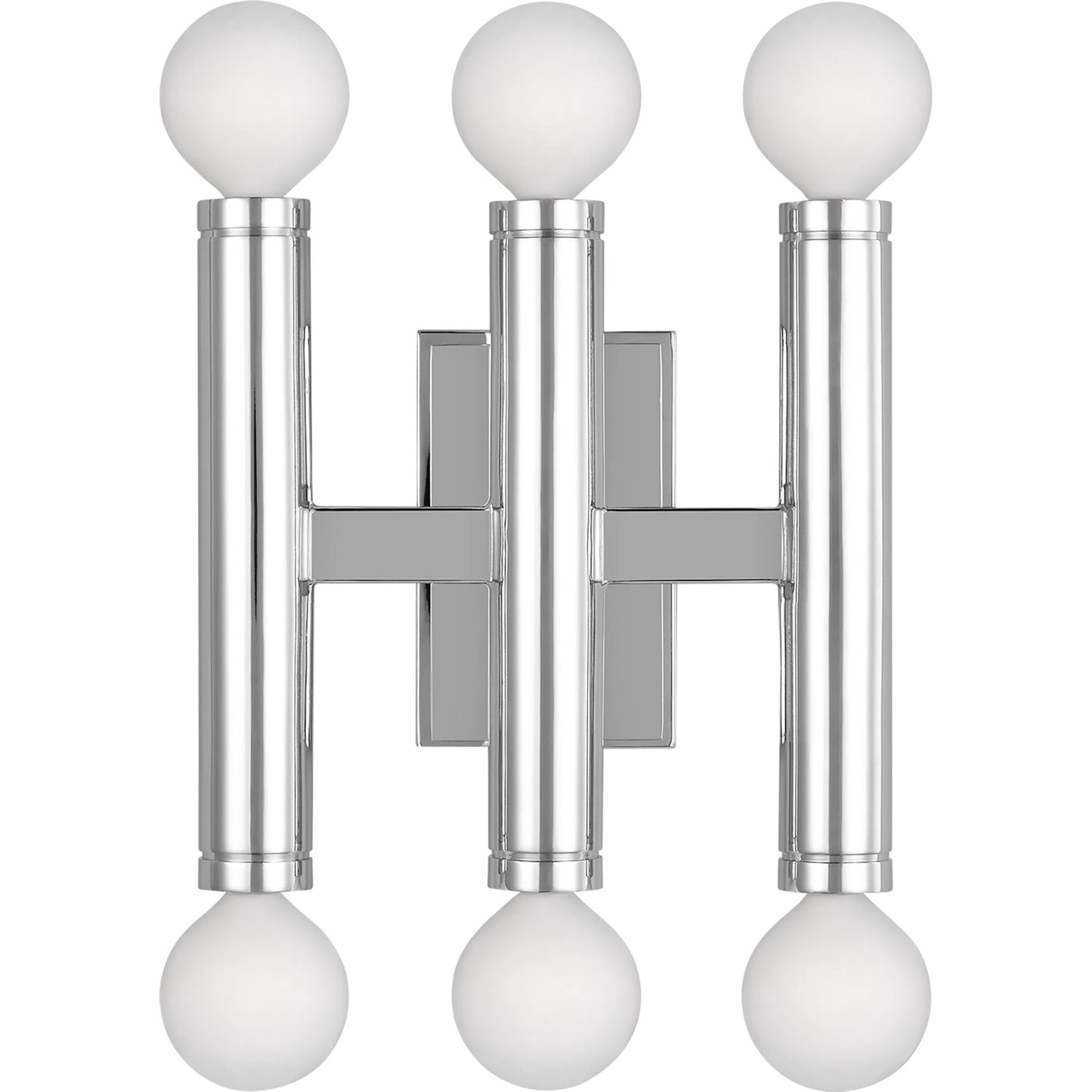 001 SI-2235889 | Primary Silo | Beckham Modern Triple Sconce by Visual Comfort & Co. in polished nickel. Made from steel in a unique style.