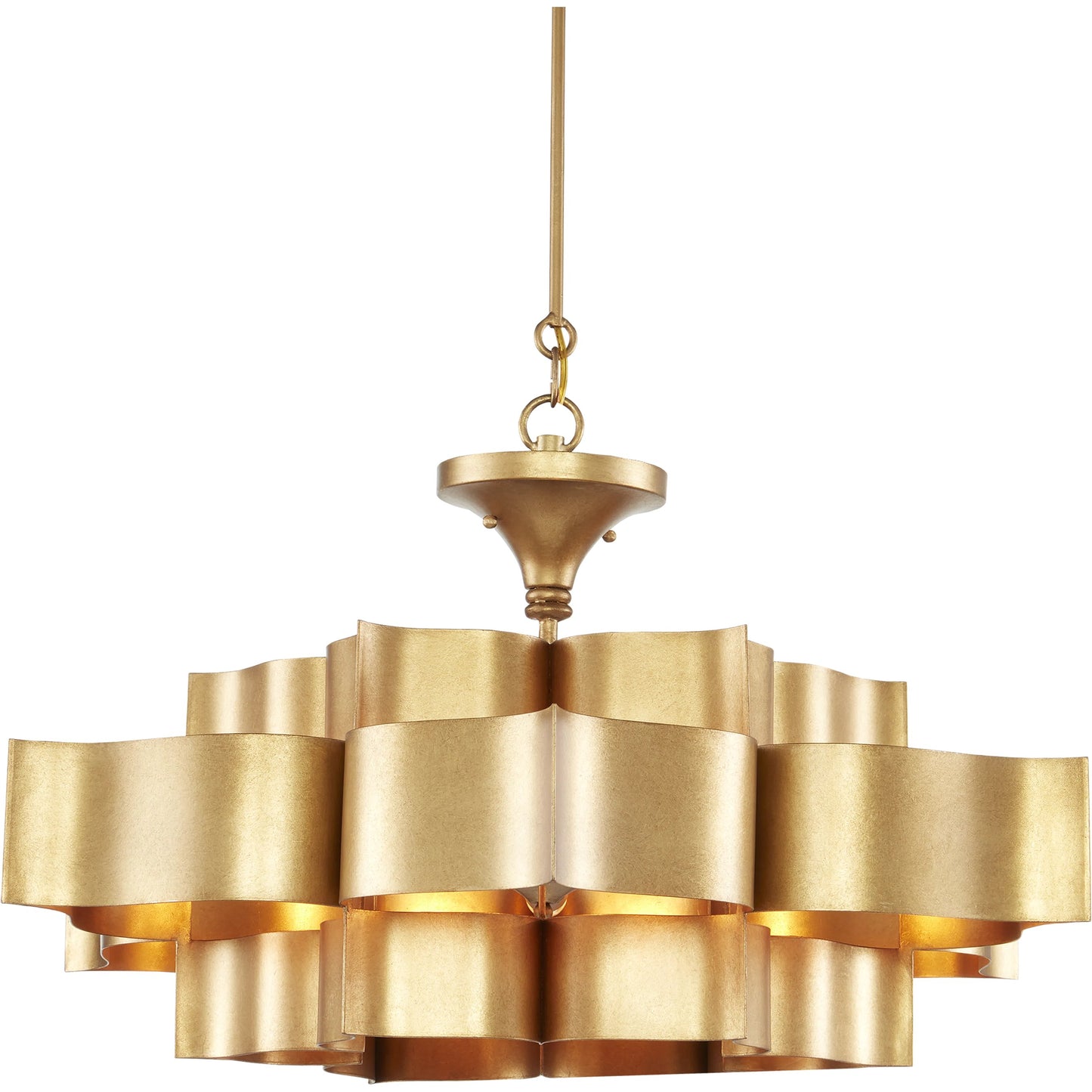 012 S-223840 | Primary Silo | Grand Lotus Chandelier by Currey and Company. Made from unique in a modern style.