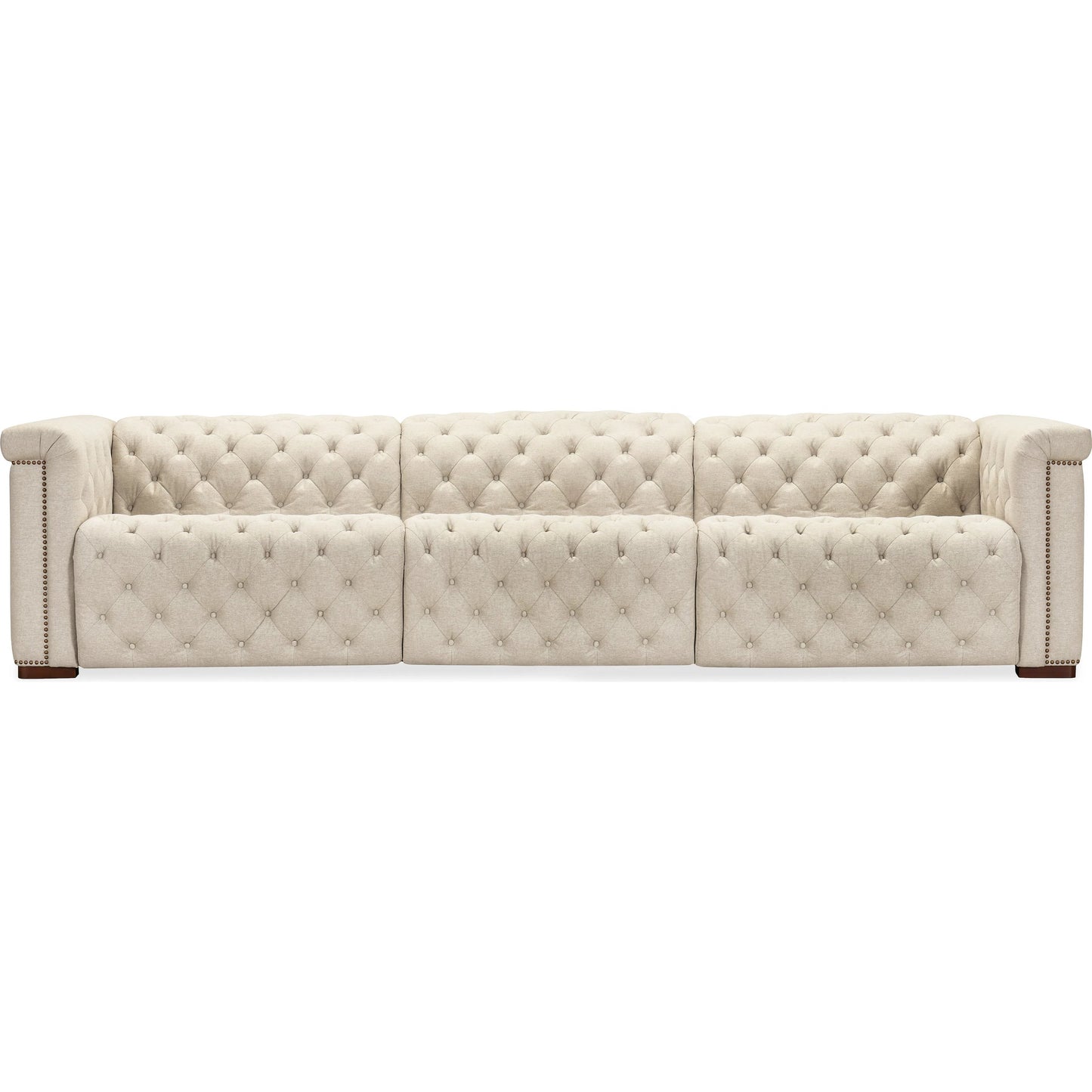 004 SI-2354042 | Additional Silo | Savion Deux 3 Seat Sofa with Two Power Recliners and Three Power Headrests by Hooker Furniture in dark wood. Made from unique in a traditional style.