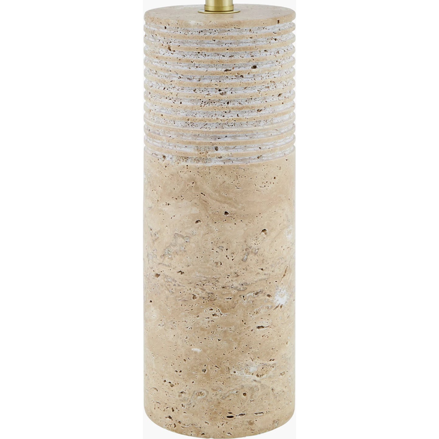 002 SI-2258939 | Closeup | Taboye Accent Table Lamp by Surya in white, translucent, metallic gold, brown. Made from iron, linen, polyester in a transitional style.