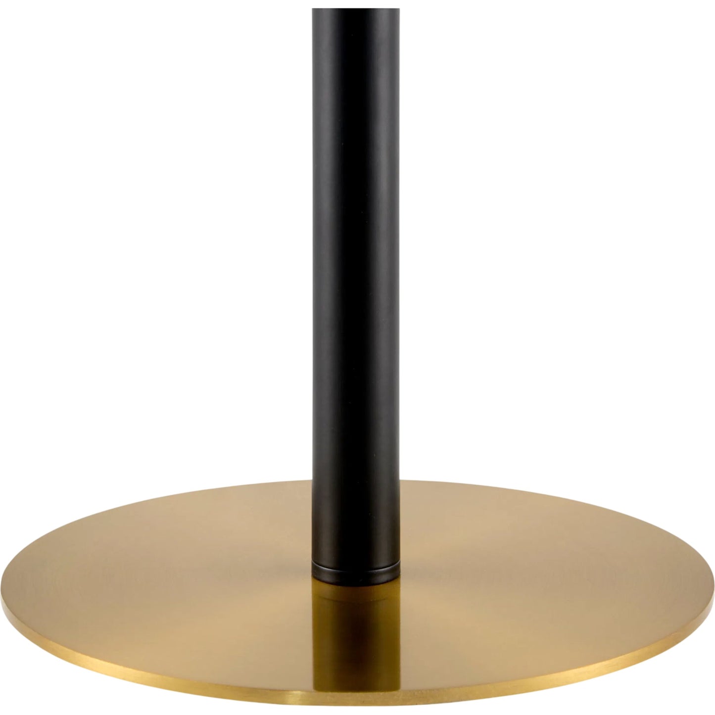 002 SI-2528777 | Closeup | Tanza Accent Table Lamp by Livabliss in metallic nickel, black, metallic brass, beige and hand painted. Made from iron, linen in a unique style.