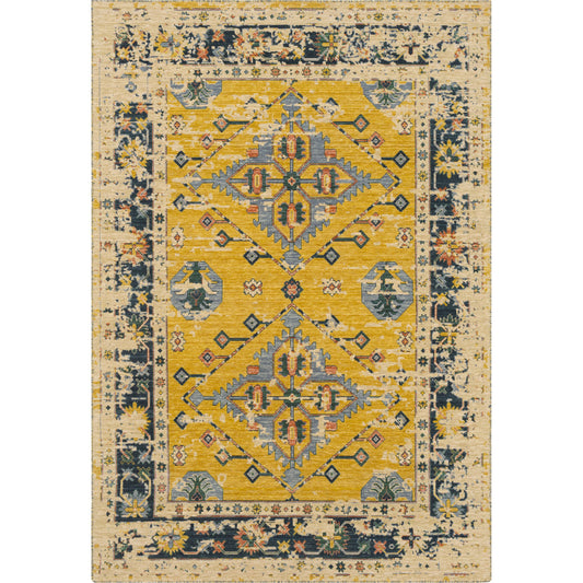 TZR-1004 Rug by Livabliss in beige, gray, dark green, deep teal, orange. Made from 80% wool, 20% nylon in a unique style.