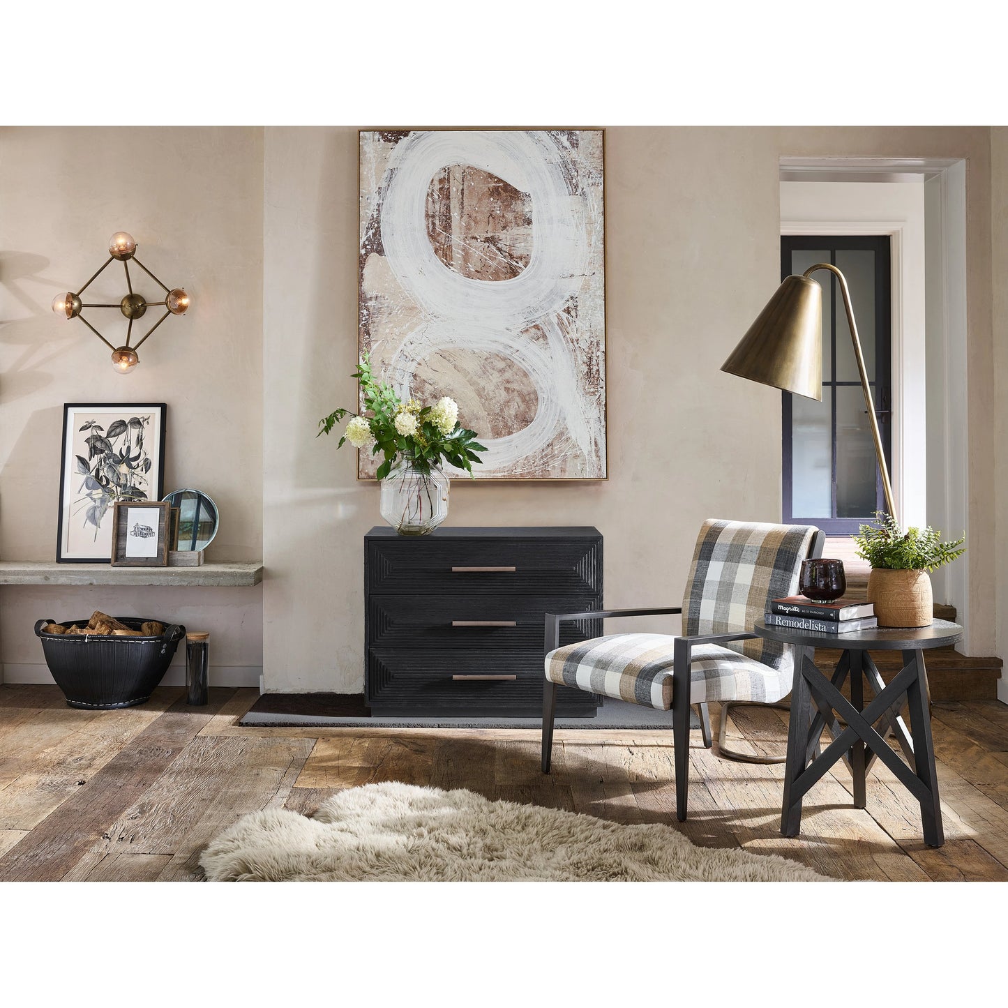 009 SI-2007603 | Lifestyle | Collins Chest by Universal Furniture in aged pewter and charcoal. Made from unique in a transitional style.