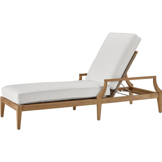 Chesapeake Chaise Lounge by Coastal Living by Universal Furniture in stainless steel and natural teak. Made from unique in a coastal style.